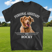 Custom Personal Assistant Dog Cat T-Shirt — Gift for Cat Lovers PYC4Z