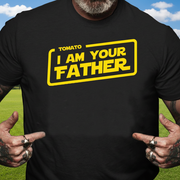 Custom Am Father Fathers Day T-Shirt — Gift for Dad E4PEA