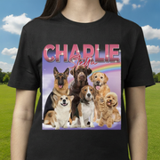 Custom Gradient Name Dog Lover T-Shirt — Gift for Dog Lovers 52GV3
