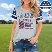 Custom Legend Wife Mom 250th T-Shirt — Gift for Mom 8KPG8