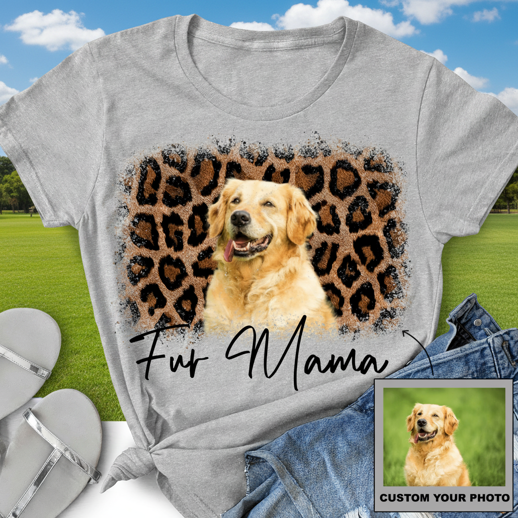 Custom Na96 Dogphotocustom Furmama T-Shirt — Gift for Dog Lovers E7PCS