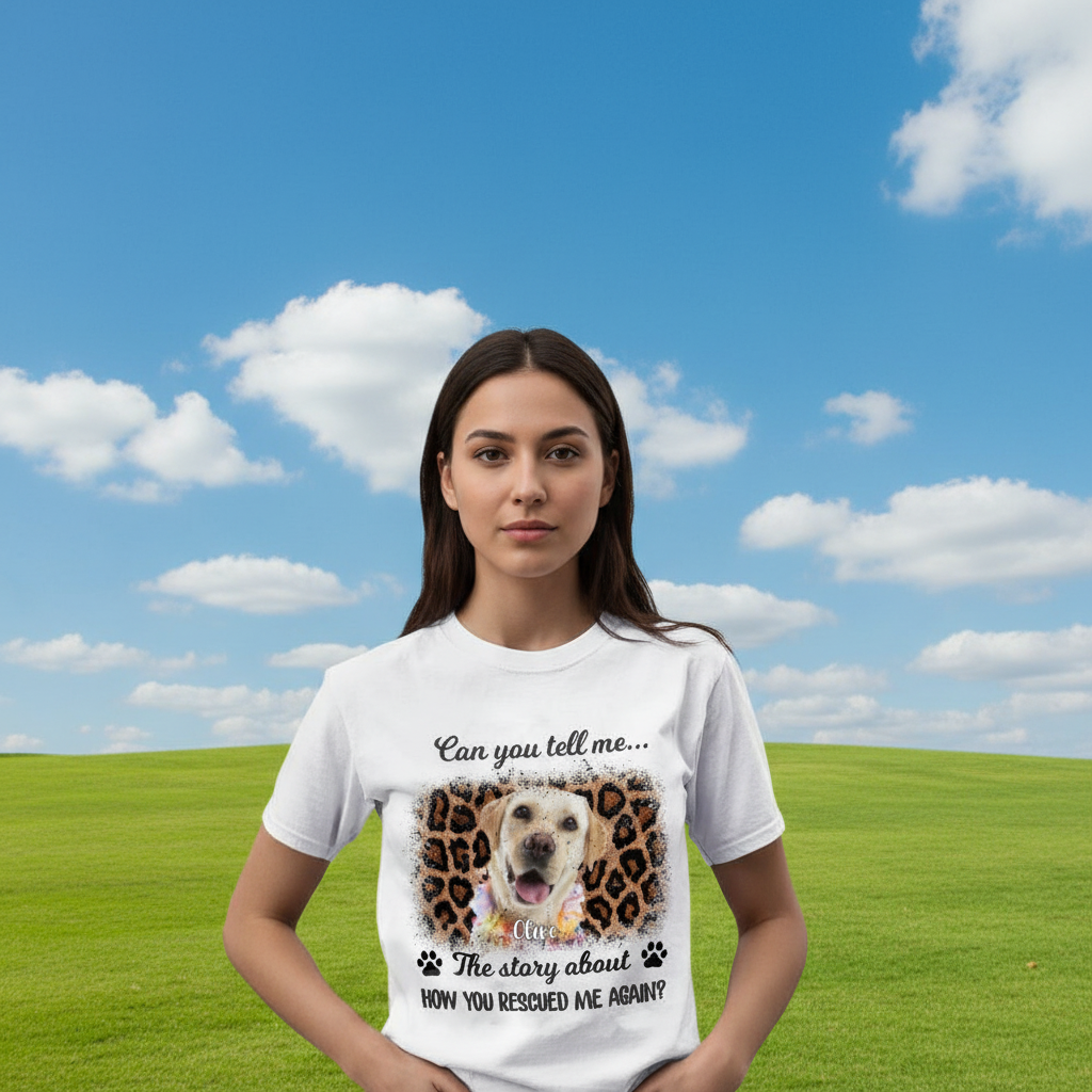 Custom Ut98 Dog Rescuedog T-Shirt — Gift for Dog Lovers PAHRK