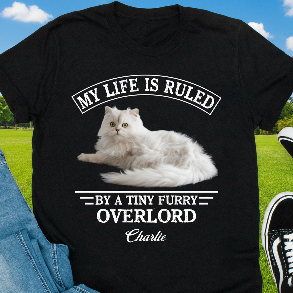Custom My Life Is Ruled T-Shirt — Gift for Cat Lovers 7YNMK