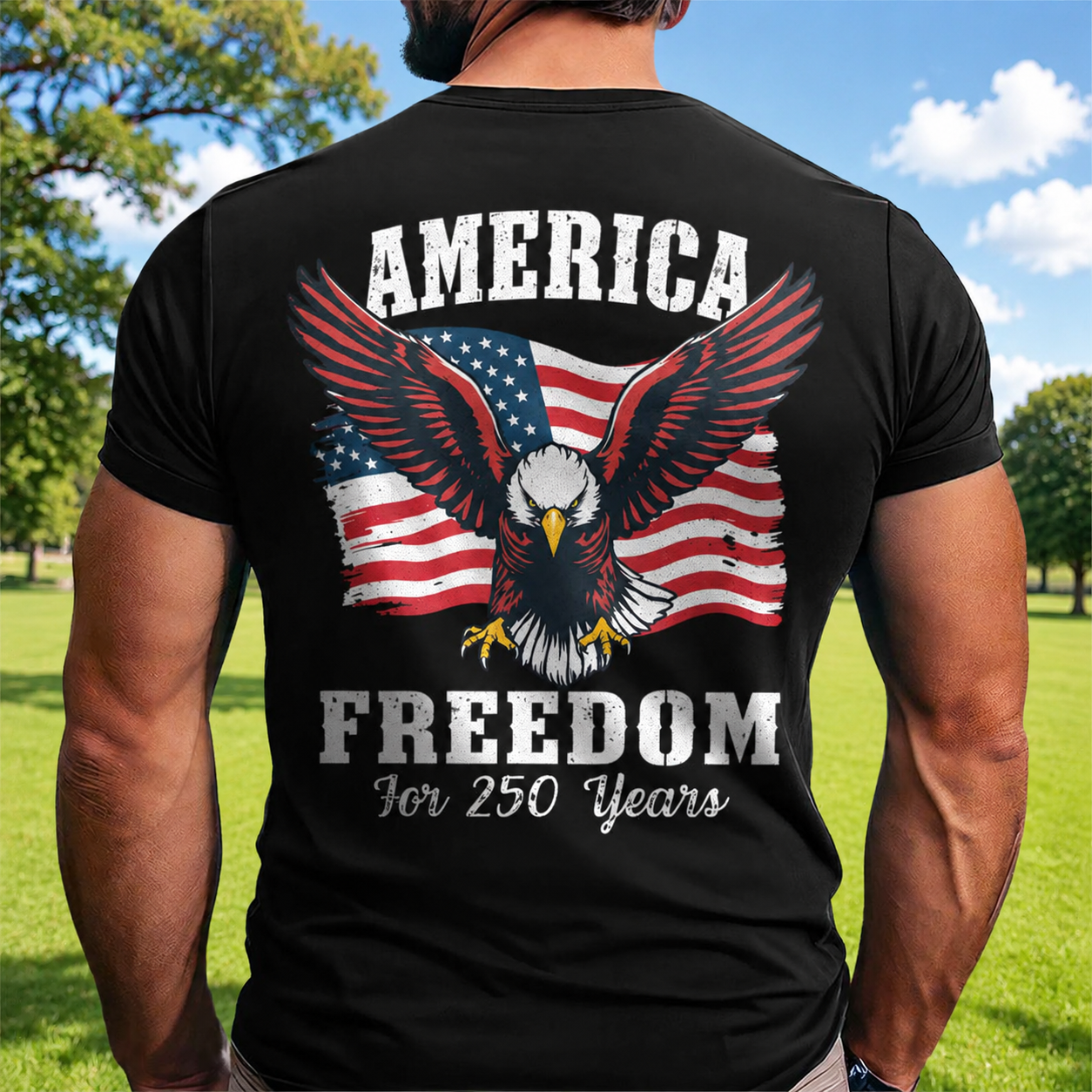 Custom Mha America Years Freedom Garden Flag — Patriotic Gift ERXQG