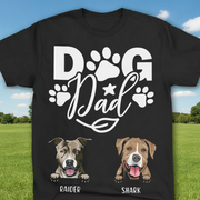 Custom Hn95 Doglovers Dogdad T-Shirt — Gift for Dog Dad EQ5ZG