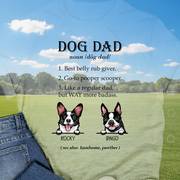 Custom Dog Dad Fathers Day T-Shirt — Gift for Dad EBDDQ