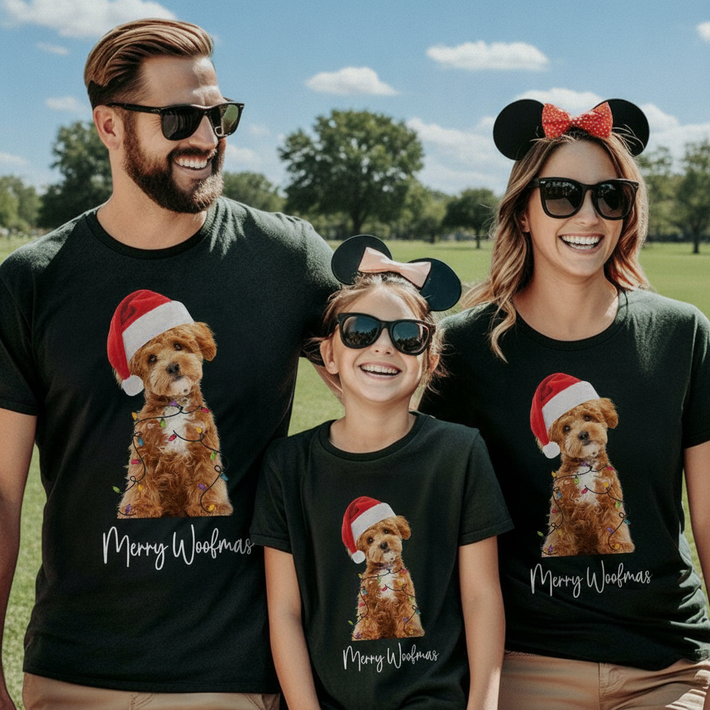 Custom Name Family Merry Christmas T-Shirt — Family Gift MZG7D