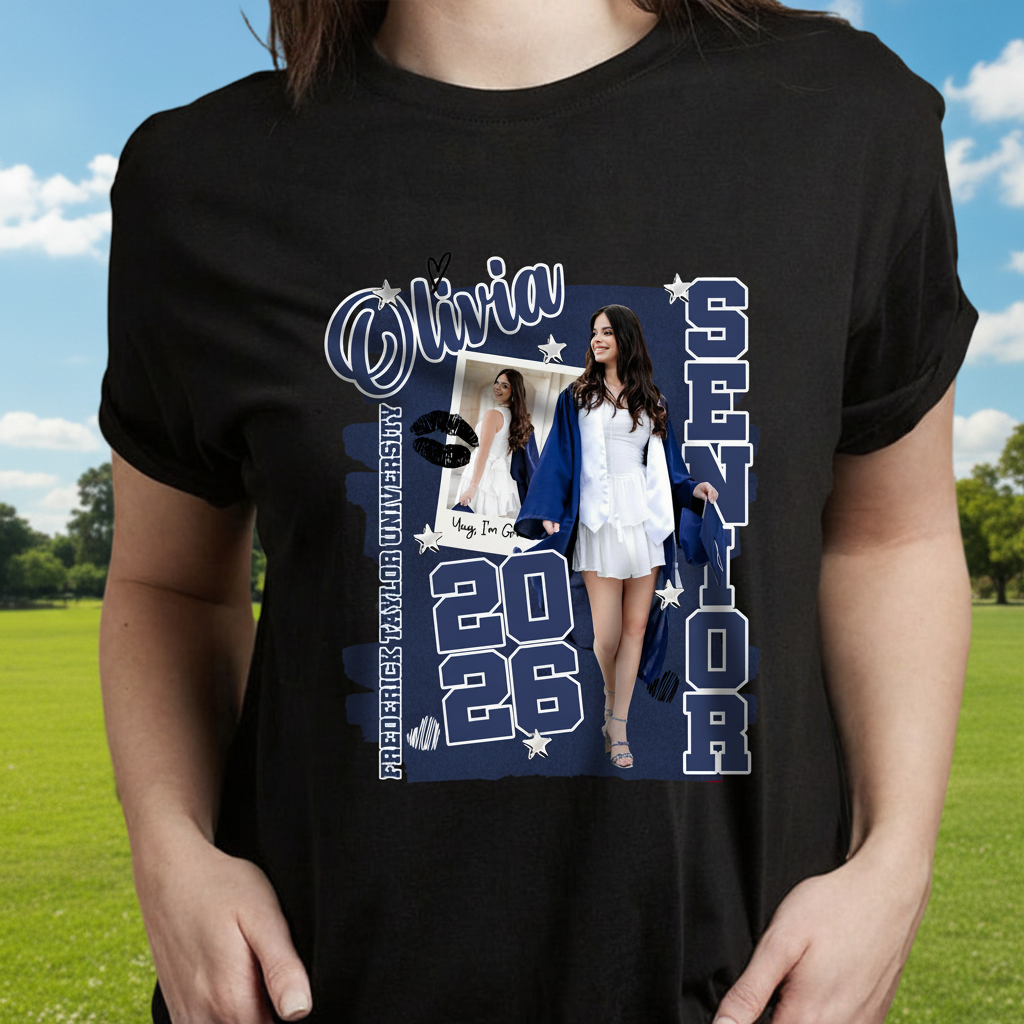 Custom Vth Senior Graduation Class T-Shirt — Custom Gift 8YD7B