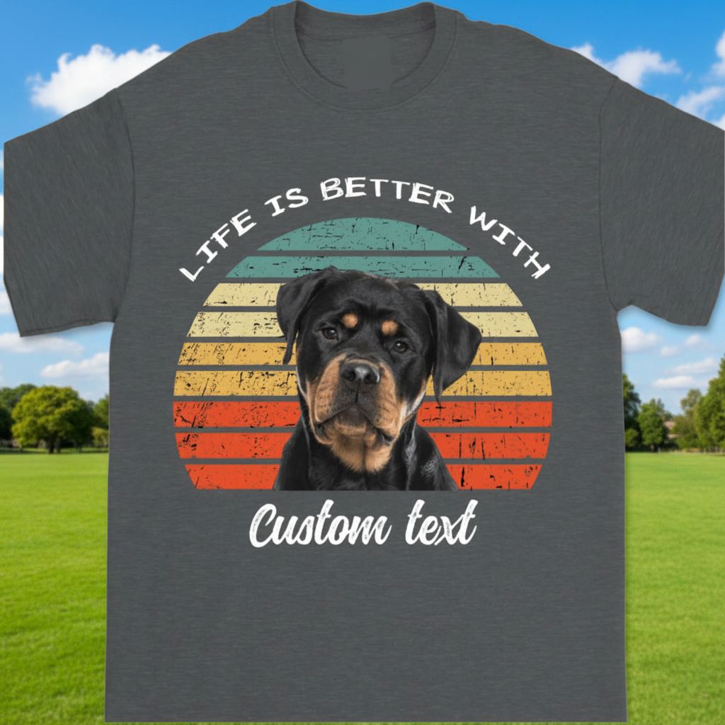 Custom Life Is Better Dog T-Shirt — Gift for Dog Lovers MTU9N