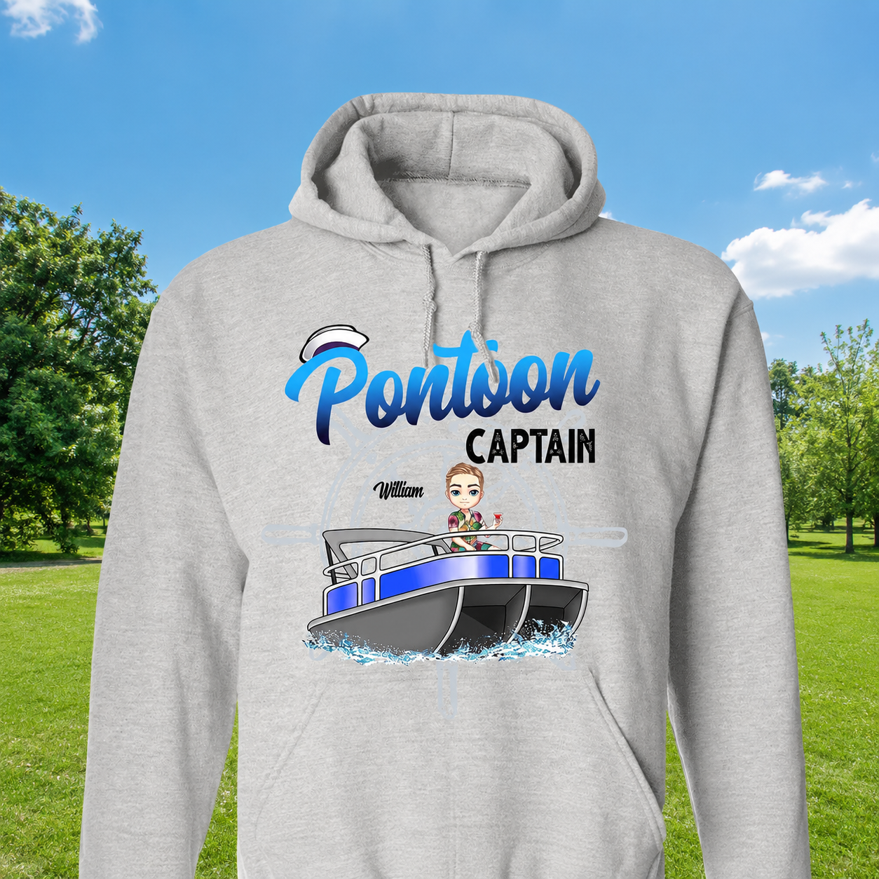 Custom Boating Pontoon Captain Hat — Custom Gift CJZN2