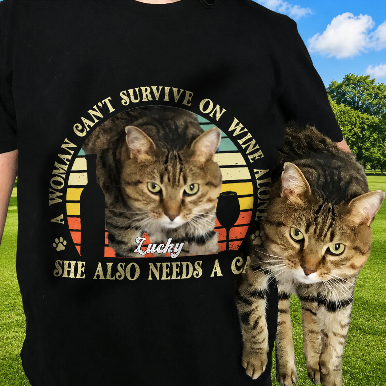 Custom Ut98 Dogcat T-Shirt — Gift for Cat Lovers X6Q3Q