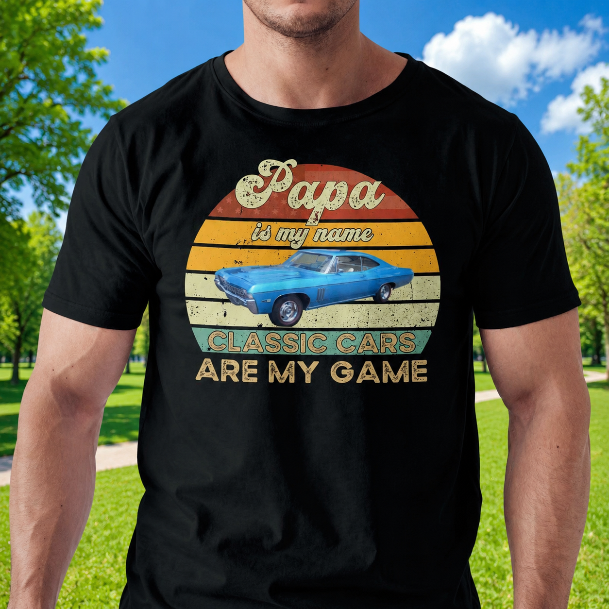 Custom Papa Is My Name T-Shirt — Gift for Dad BENVM