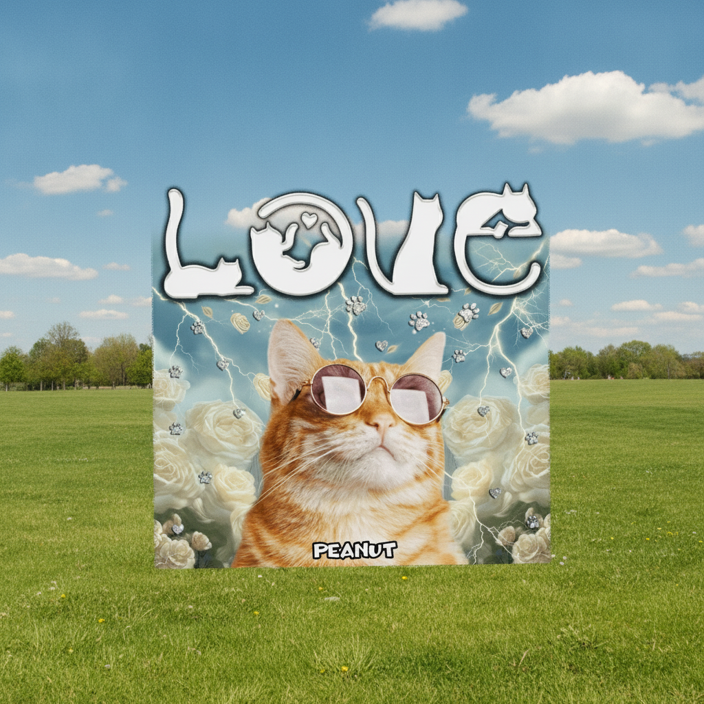 Custom Love Cats Vintage Bootleg T-Shirt — Gift for Cat Lovers YHM5D