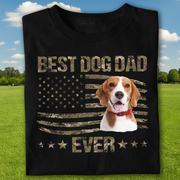 Custom Dog Best Dad Ever T-Shirt — Gift for Dad B6JPY