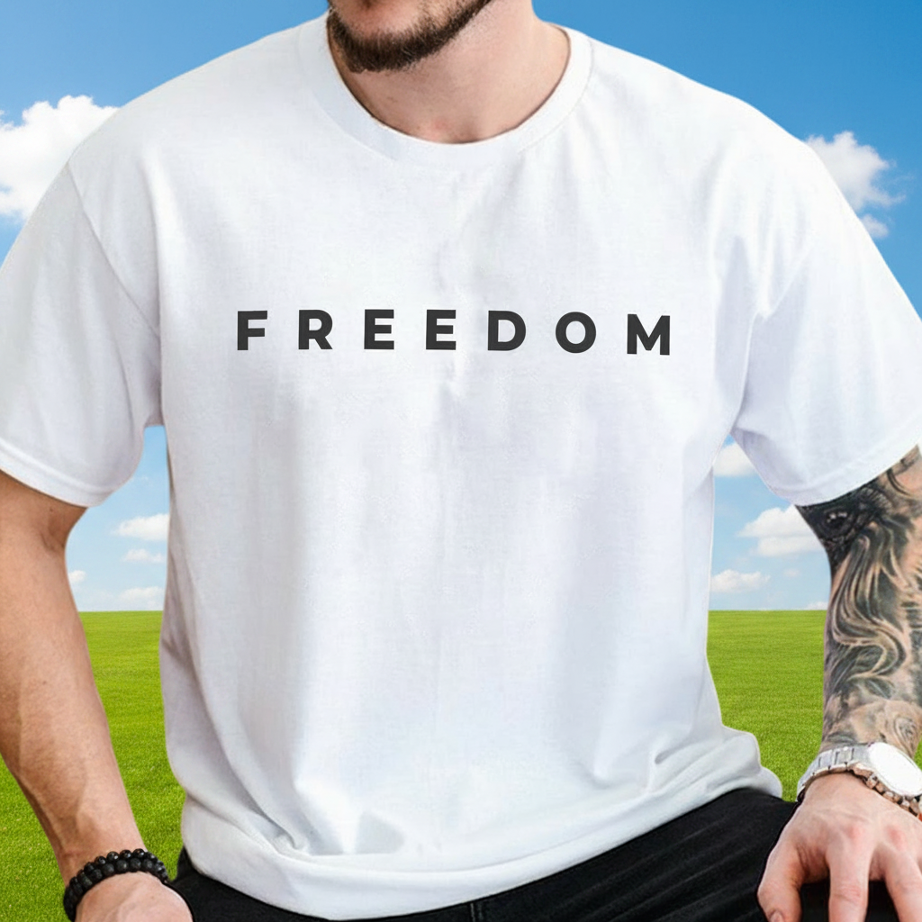 Custom Charlie Kirk Freedom Bright T-Shirt — Custom Gift BPWGV