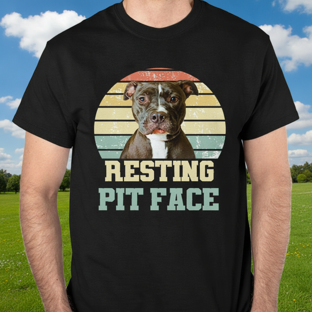 Custom Lh98 Dog Restingpitface T-Shirt — Gift for Dog Lovers 38UNS