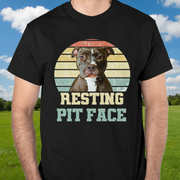 Custom Lh98 Dog Restingpitface T-Shirt — Gift for Dog Lovers 38UNS