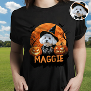Custom Vtc Halloween Dog Dark T-Shirt — Gift for Dog Lovers ZCRNJ