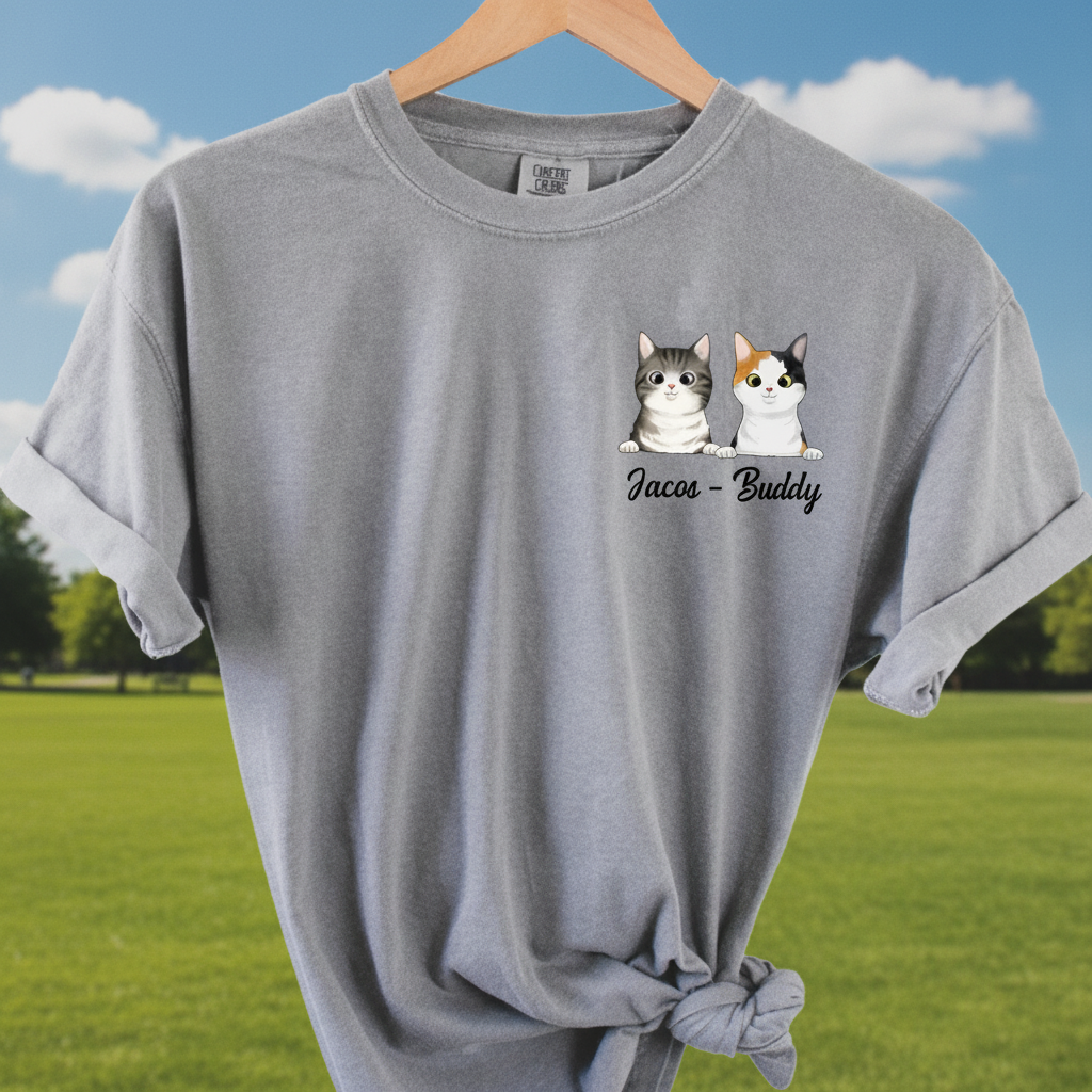 Custom Cat Clipart T-Shirt — Gift for Cat Lovers 8DXQT