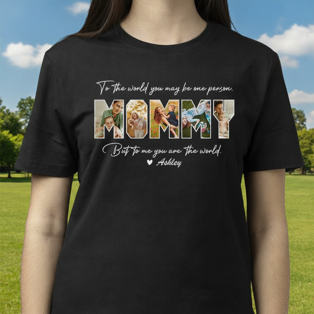 Custom Happy Mothers Day Dark T-Shirt — Gift for Mom TVEUU