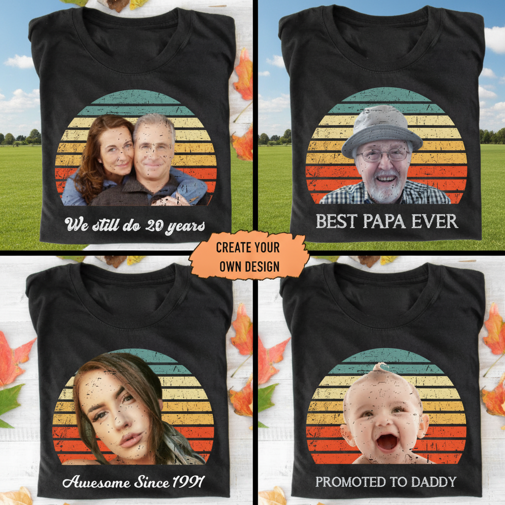 Custom Vintage Retro Face T-Shirt — Custom Gift ZSZCU