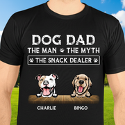 Custom Dog Dad Myth Snack T-Shirt — Gift for Dad HNZGV