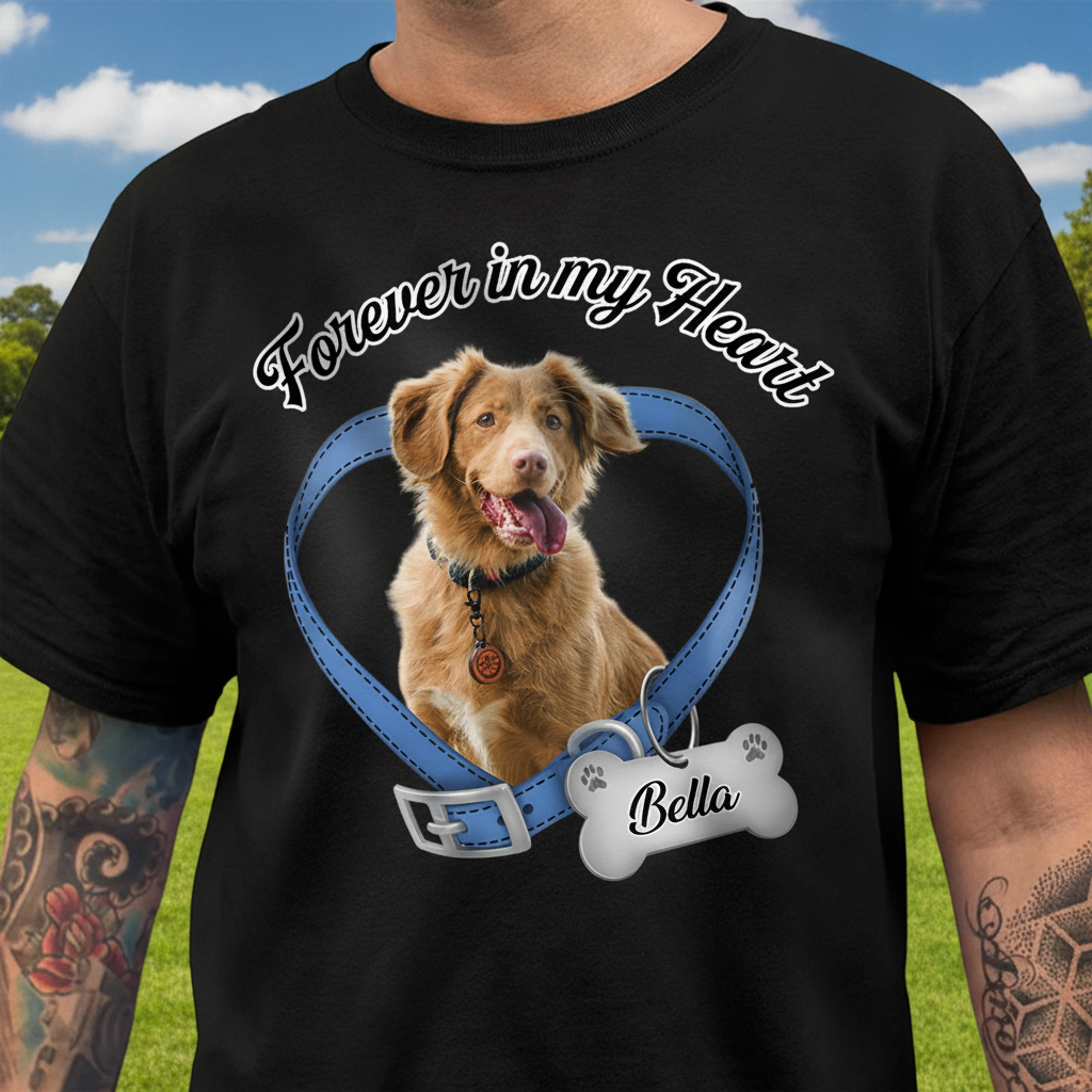 Custom Nlhl Forever My Heart T-Shirt — Gift for Dog Lovers N49Q5