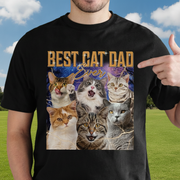 Custom Retro Vintage Cat Portrait T-Shirt — Gift for Cat Lovers BHW23