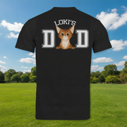 Custom Cat Dad Mom Back T-Shirt — Gift for Dad 9HB65