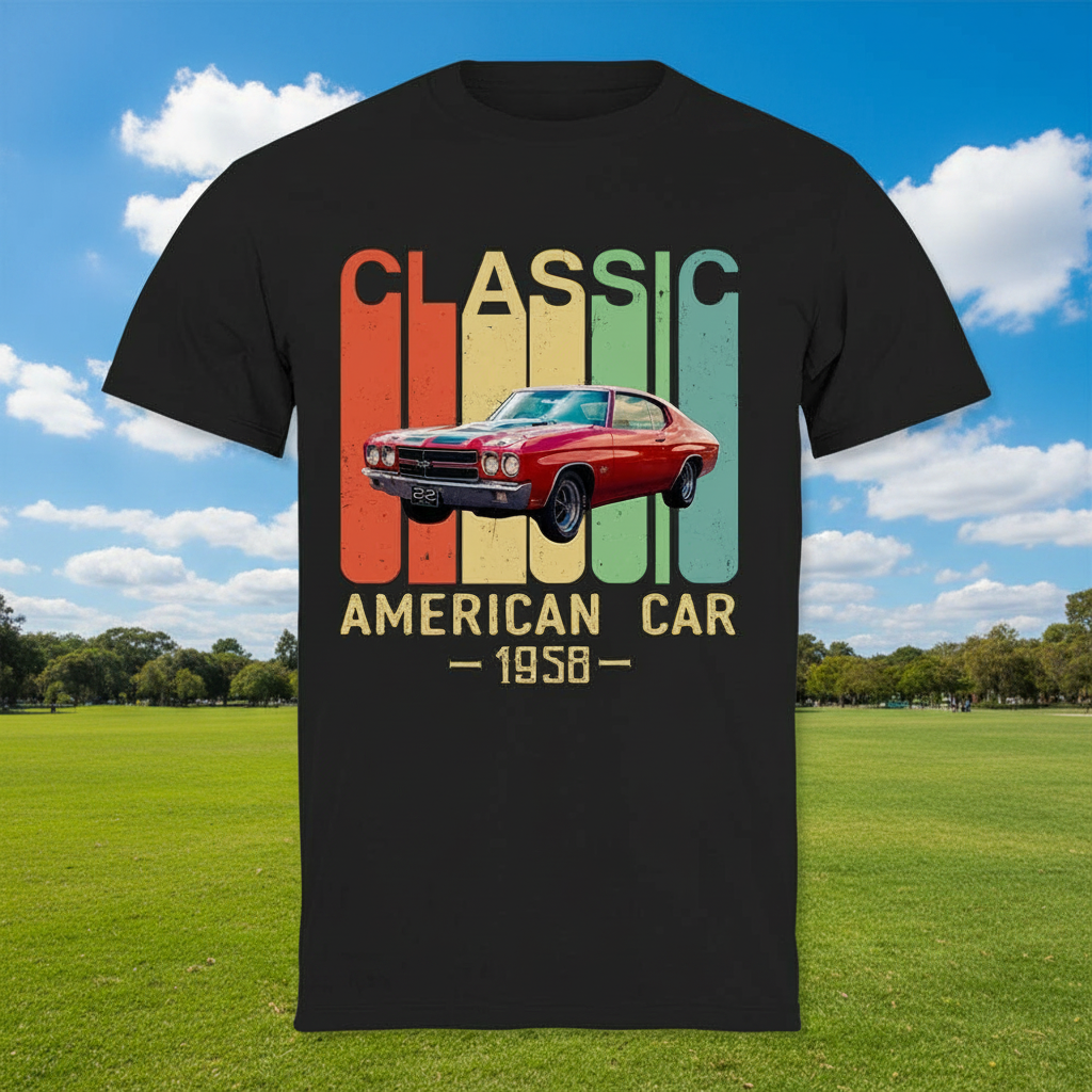 Custom Classic Car Vintage T-Shirt — Custom Gift 7ZXAM
