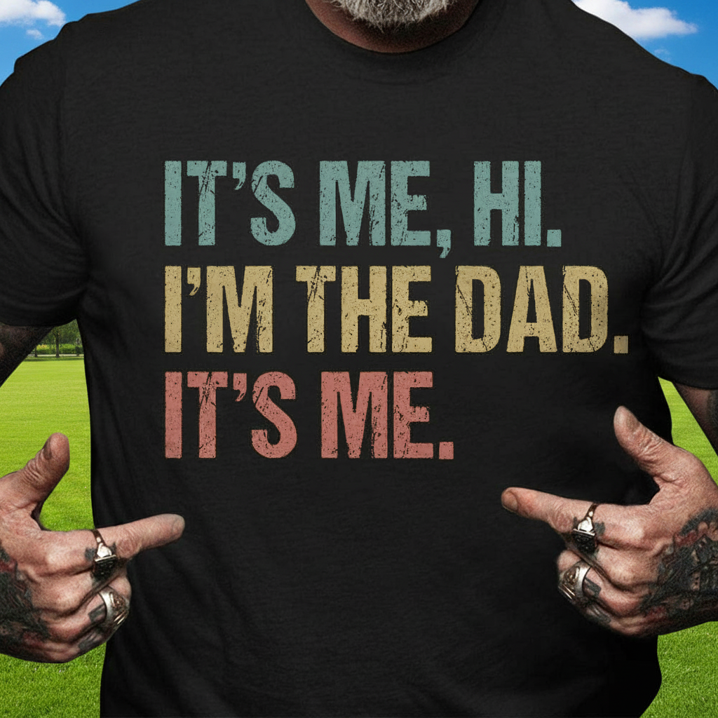 Custom Hi Its Me Im T-Shirt — Gift for Dad AJ4MM