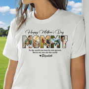 Custom My World Happy Mothers T-Shirt — Gift for Mom NYCDJ