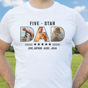 Custom Five Star Dad C316 T-Shirt — Gift for Dad JMZCM