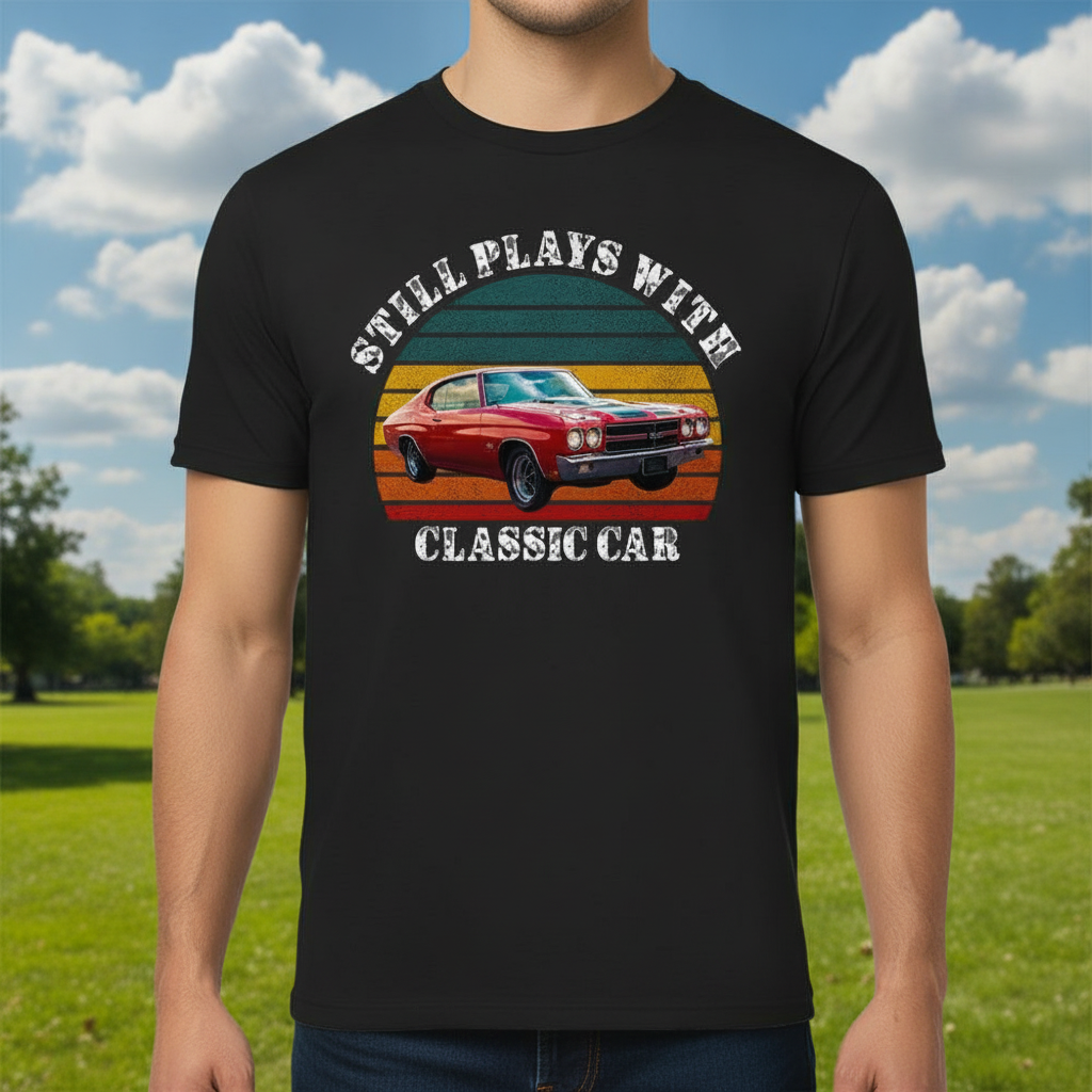 Custom Still Plays Cars Vintage T-Shirt — Custom Gift HTJ2S