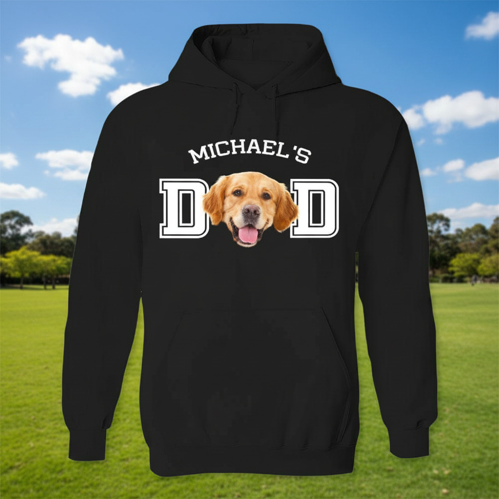 Custom Dog Cat Dad Mom T-Shirt — Gift for Dad Q7BX3