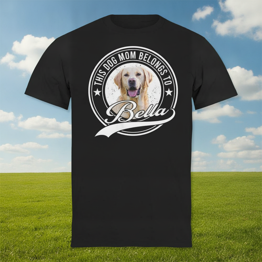 Custom This Human Belongs Dog T-Shirt — Gift for Cat Lovers ZNDPA