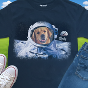 Custom Dog Astronut Image T-Shirt — Gift for Dog Lovers QPEVN