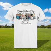 Custom Happy Fathers Day Grandpa T-Shirt — Gift for Dad ZSWQ8