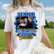 Custom Congrats Senior Graduation Bright T-Shirt — Custom Gift KQSBE