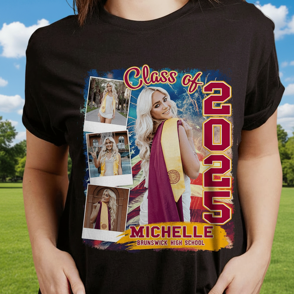 Custom Build Own Graduation Dark T-Shirt — Custom Gift HWP5S