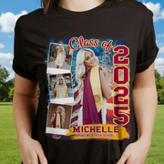 Custom Build Own Graduation Dark T-Shirt — Custom Gift HWP5S