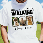 Custom Walking Dad Dog Bright T-Shirt — Gift for Dad M6B6P