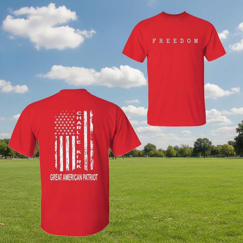 Custom Charlie Kirk Freedom Graphic Garden Flag — Patriotic Gift BN3JG