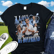 Custom Love My Boyfriend Girlfriend T-Shirt — Gift for Him XV9ET