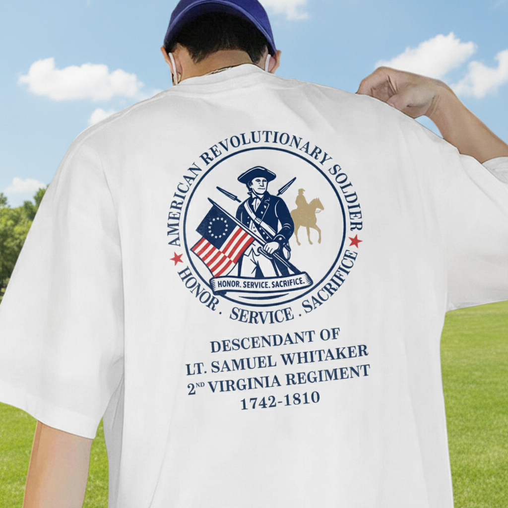 Custom Descendant Patriot Honor Service T-Shirt — Custom Gift TMF28