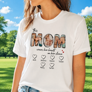 Custom This Mama Wears Heart T-Shirt — Custom Gift P6DYT