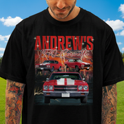 Custom Classic Car Portrait Retro T-Shirt — Custom Gift QFKNR