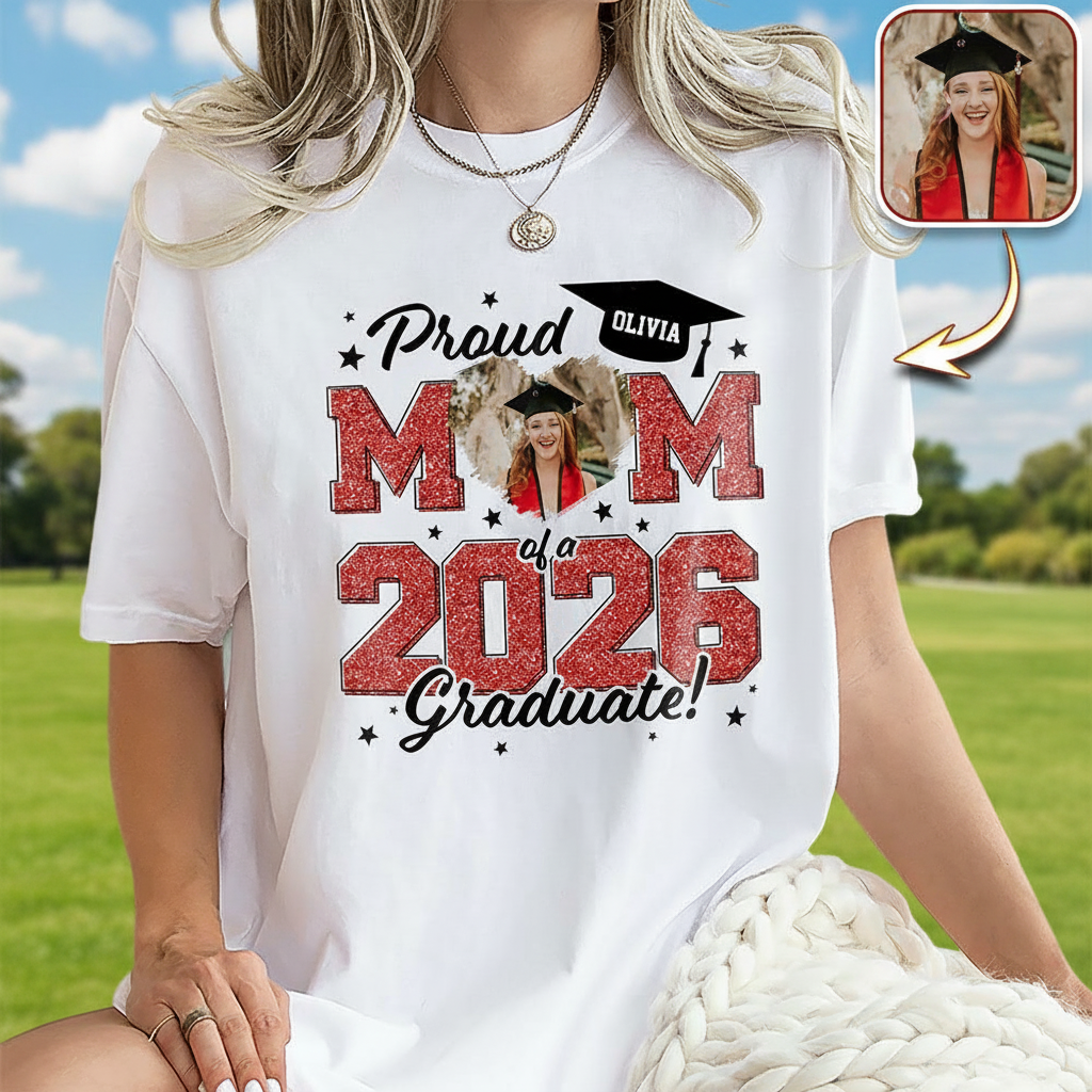 Custom Proud Mom Dad Graduate T-Shirt — Gift for Dad HMWCD