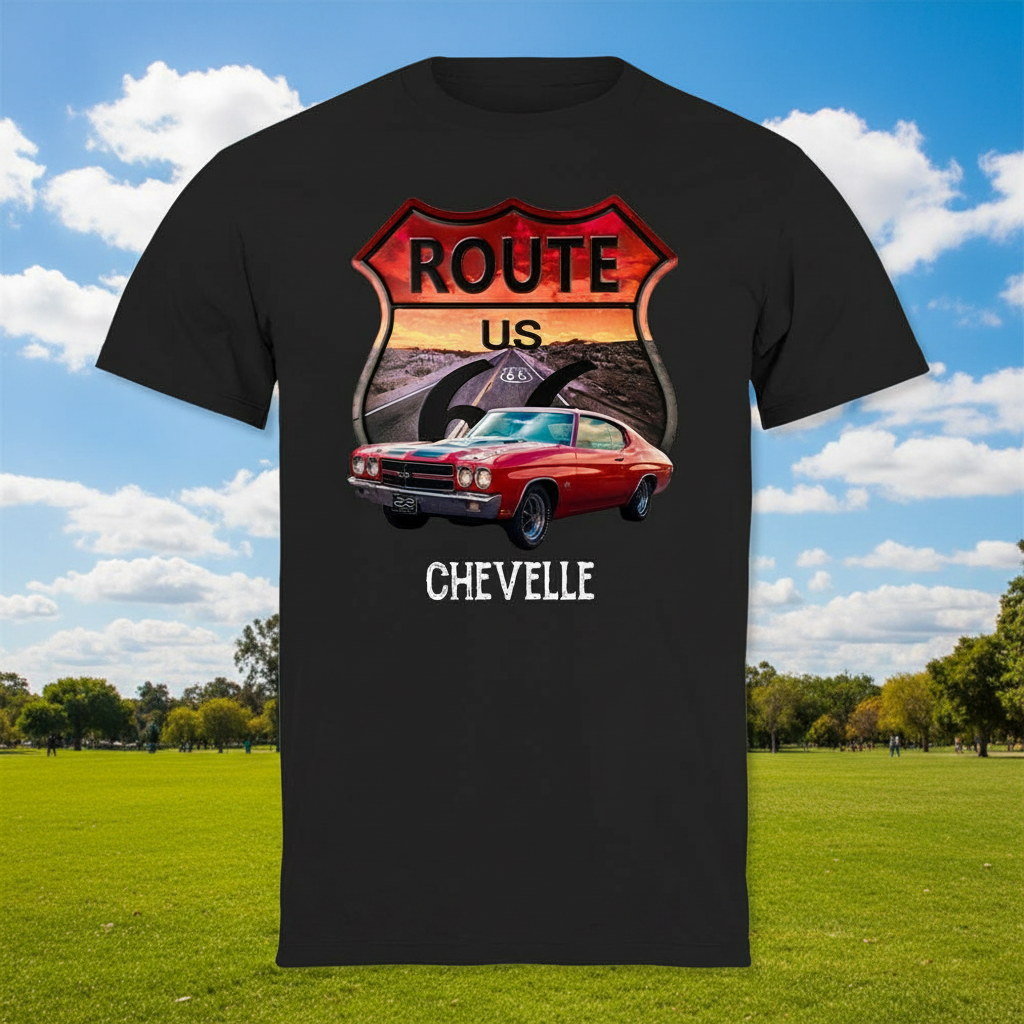 Custom Route Vintage Car T-Shirt — Custom Gift AGFYS