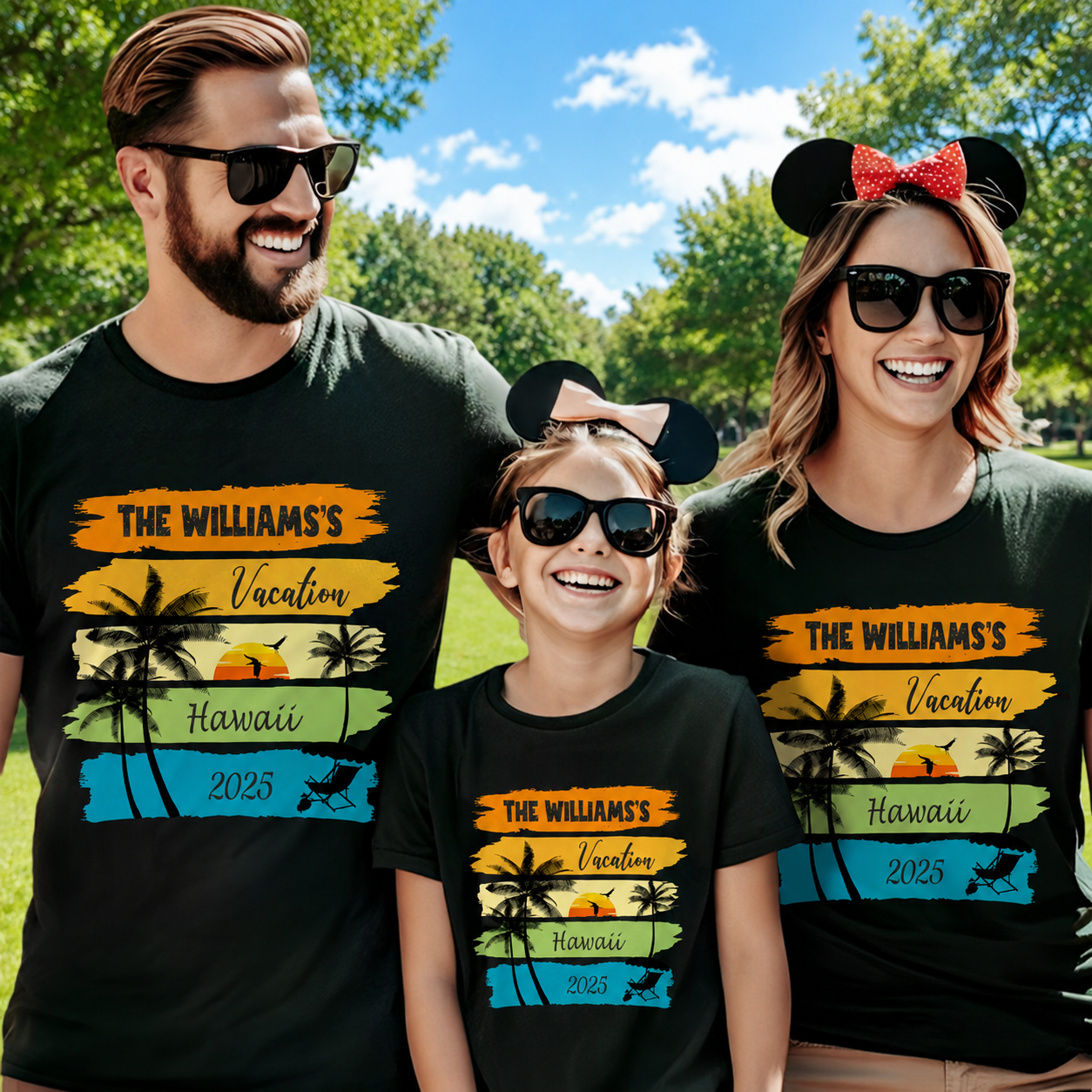 Custom Vth Family Vacation Shirts T-Shirt — Family Gift 589DK